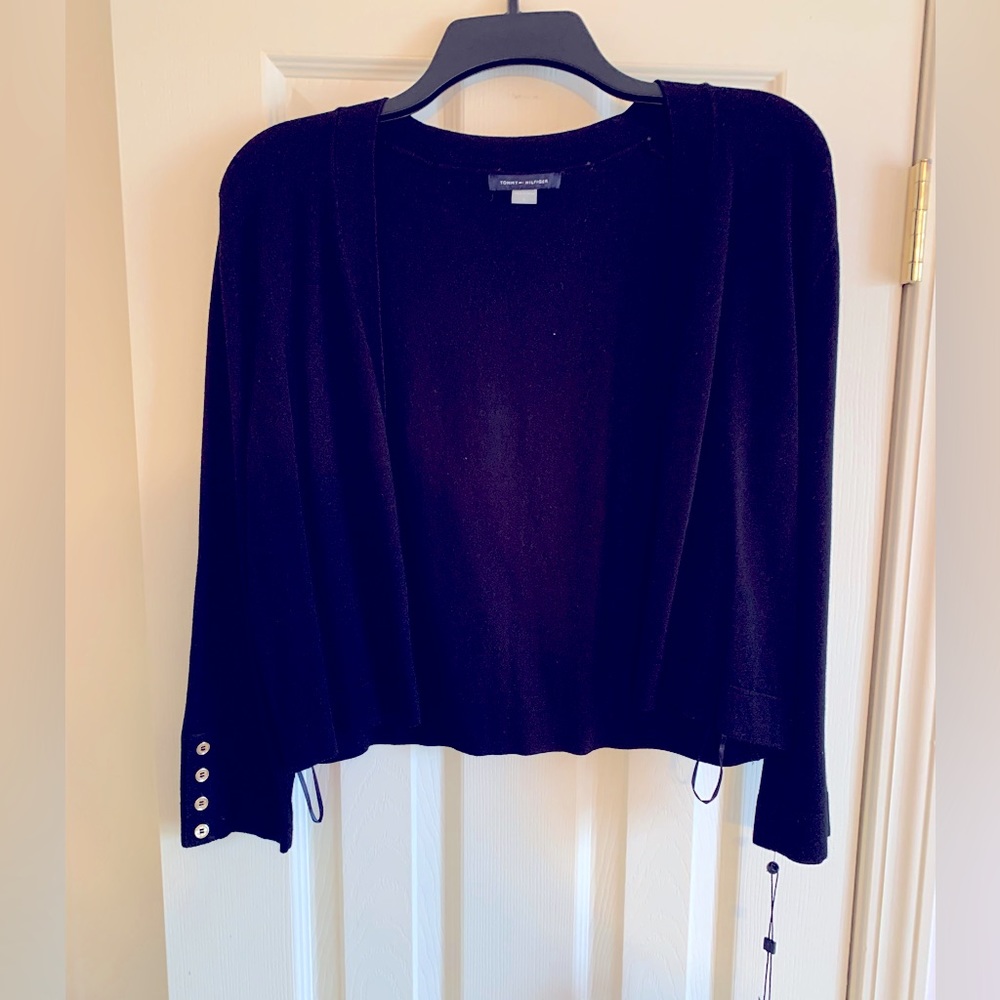 Women’s Tommy Hilfiger Black Cardigan. New with Tags. Size L.